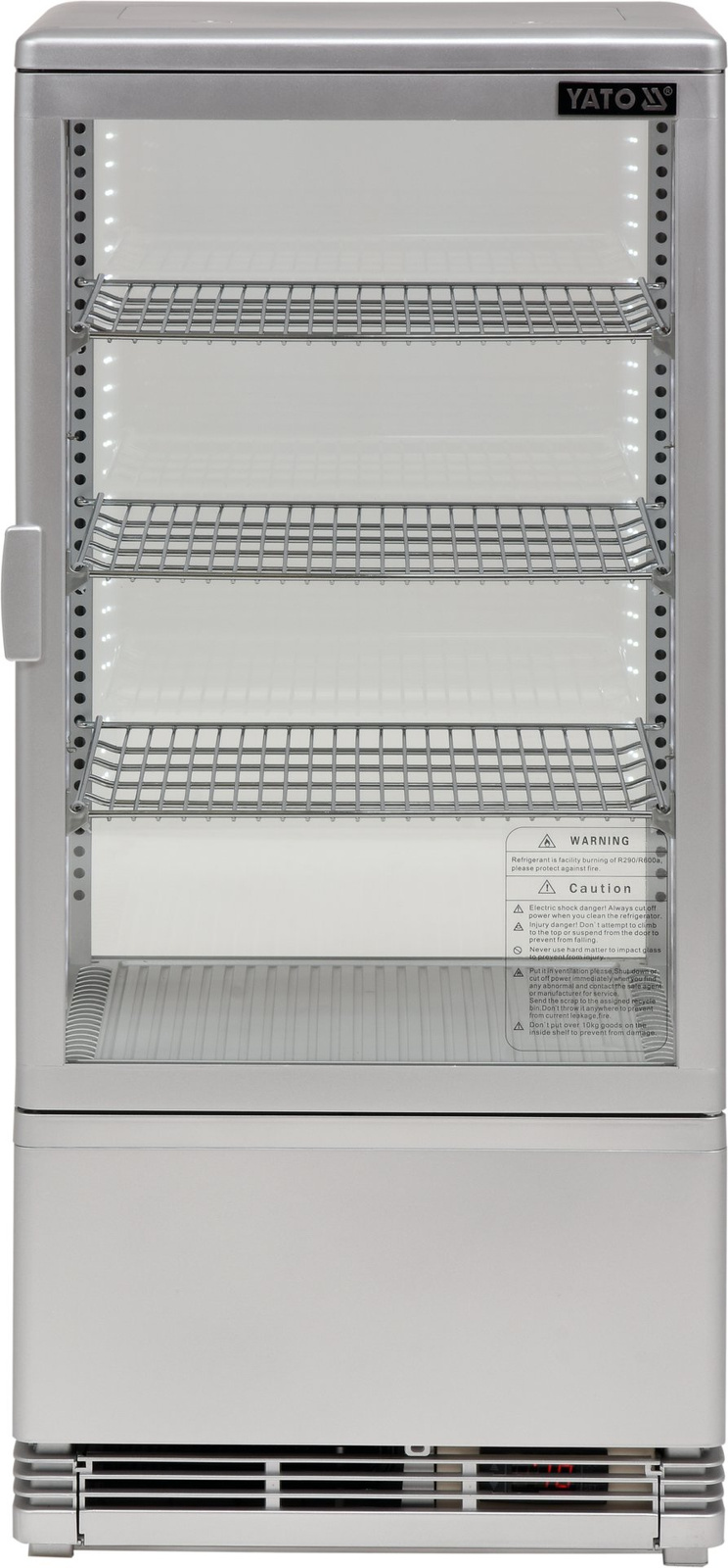 Hűtővitrin 78 l ezüst | YATO YG-05057