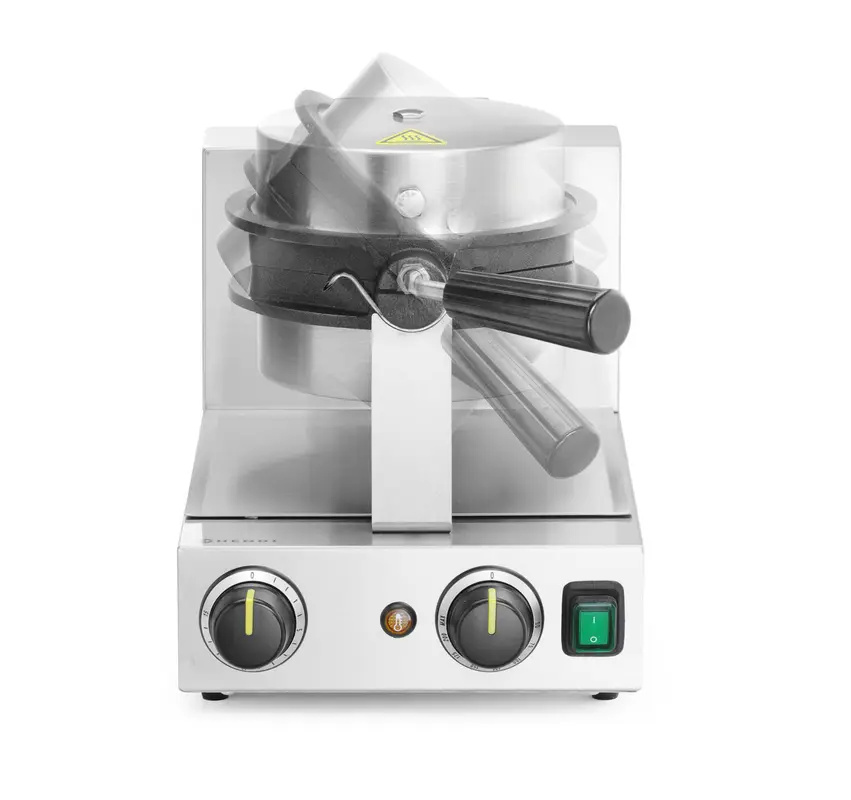 Gofrisütő Bubble Waffle forgatható, 1,5 kW, rozsdamentes acél | HENDI 212196