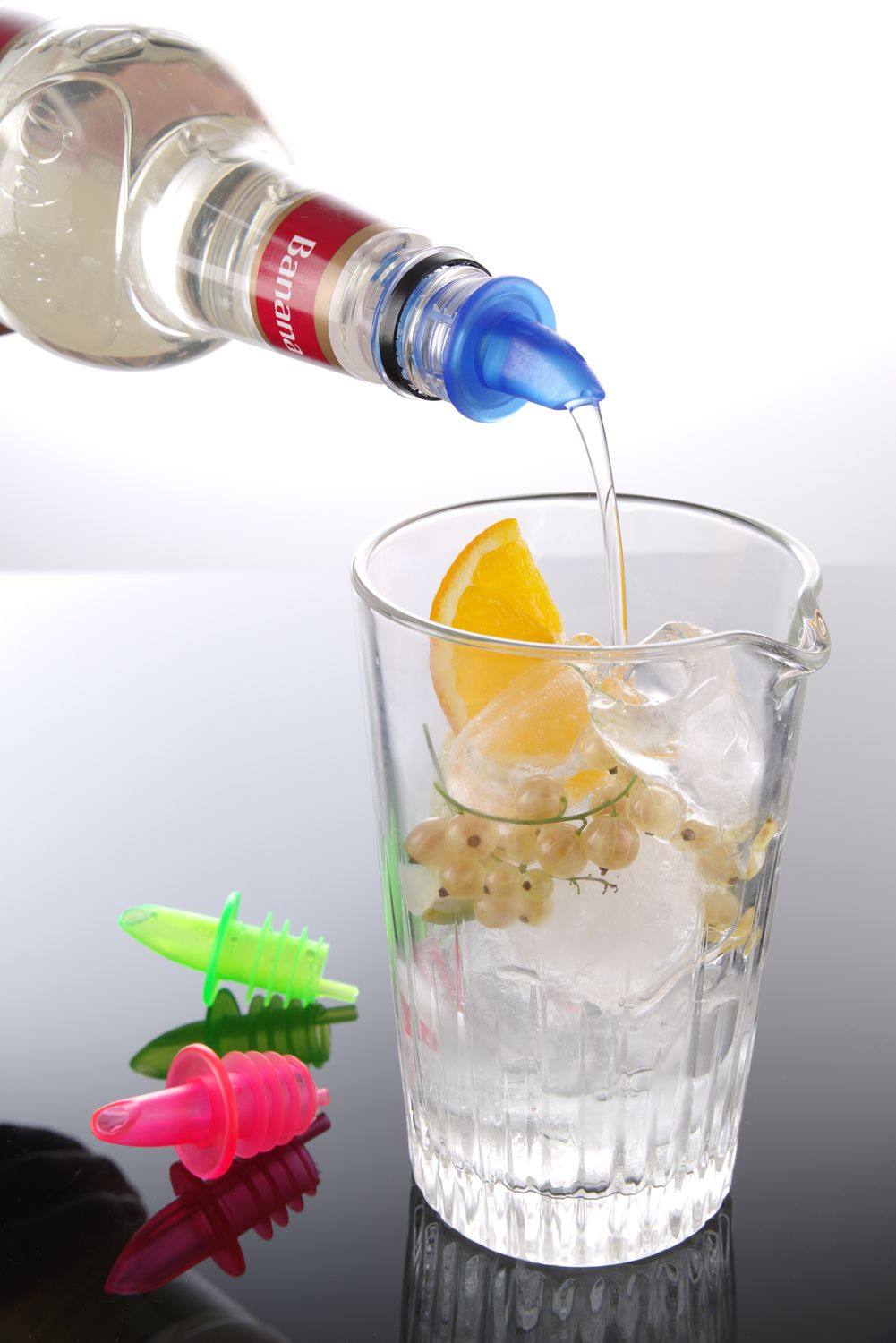 6 db-os színes italadagoló kiöntő készlet alkoholhoz | HENDI 599457