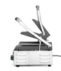 Kontaktgrill dupla, bordázott lapok, 3,6 kW | HENDI 263709