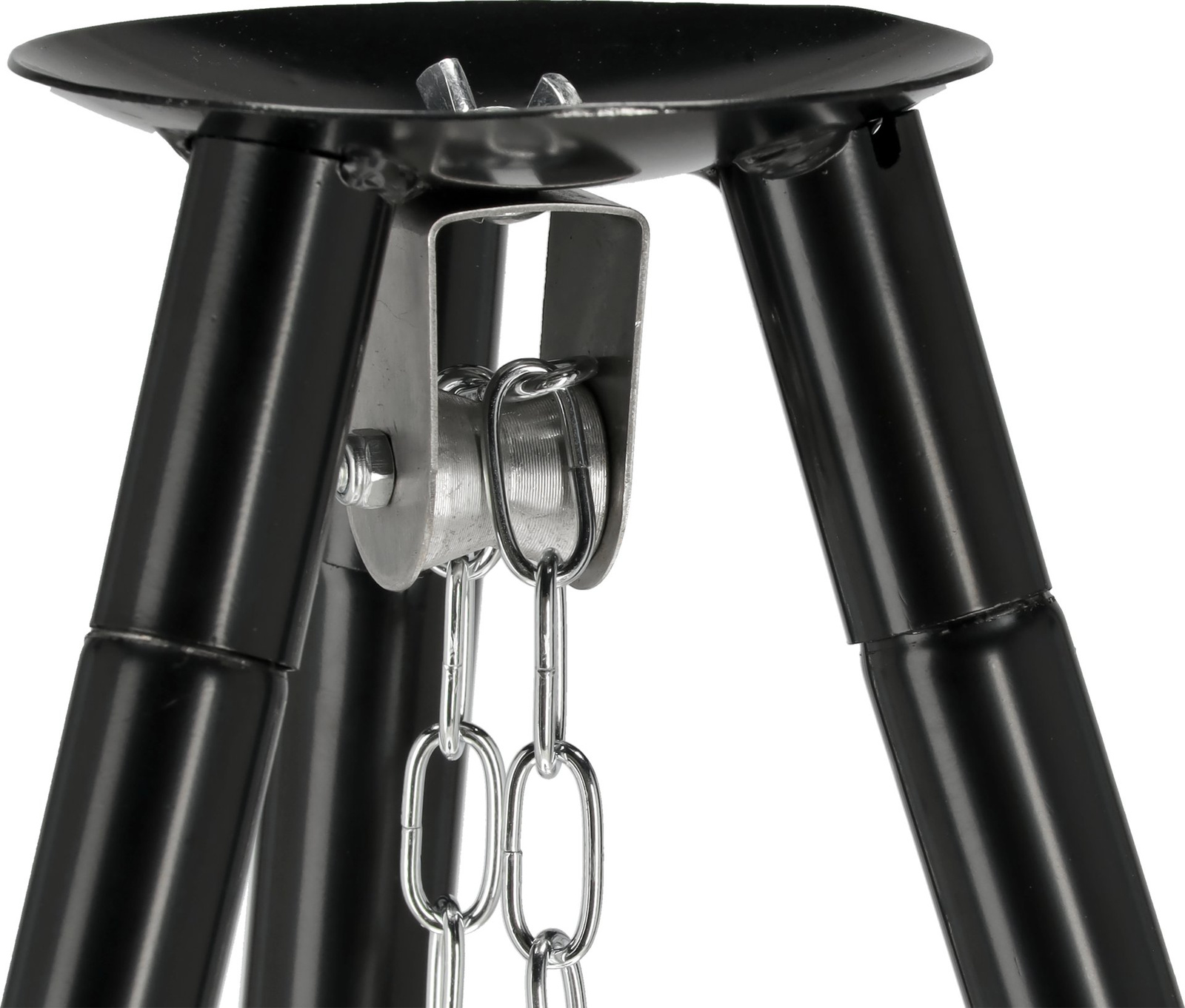 Faszén grill bográccsal, háromlábú állványon, 49 cm átmérőjű ráccsal | LUND 99933