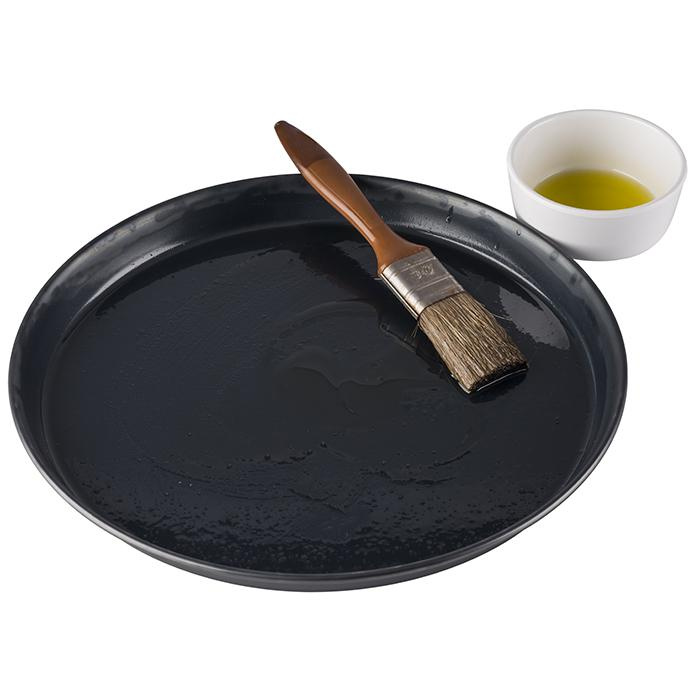 Lemez pizza sütéséhez, kék acél, 36 cm | APS 73510