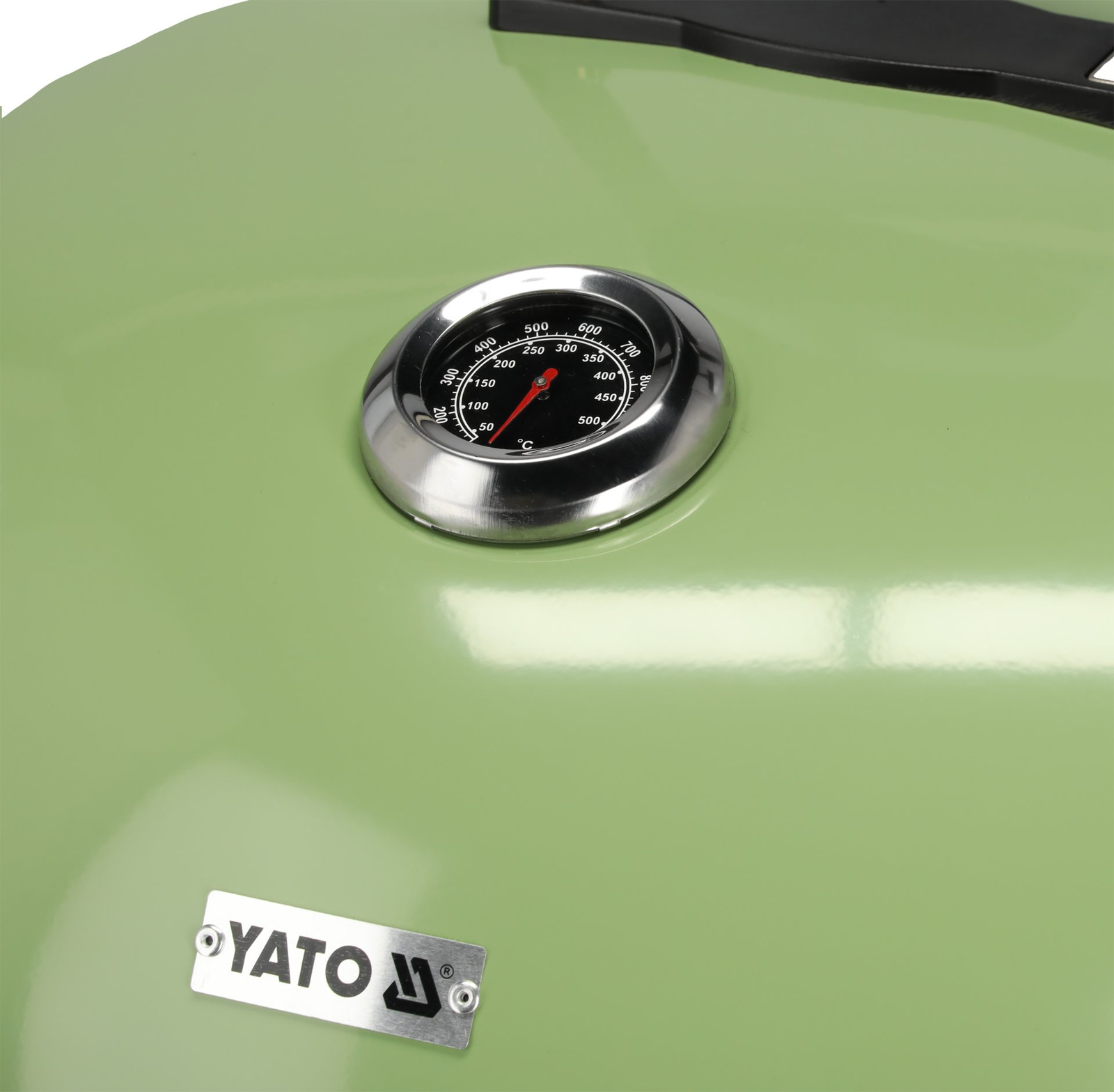 Széngrill, kerek, átmérő 54 cm, zöld | YATO YG-20303