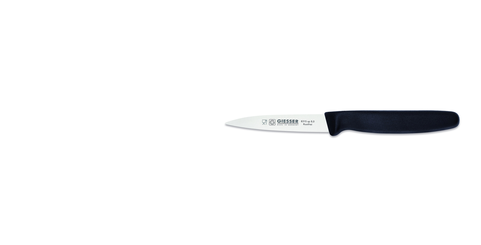 Hámozókés - 8 cm, fekete | GIESSER MESSER 8315 sp 8,0