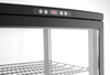 Hűtővitrin 280 l, fekete, LED, dinamikus hűtőrendszer | ARKTIC 233290