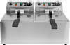 Elektromos olajsütő 2 kamrás 2x8 l | YATO YG-04623