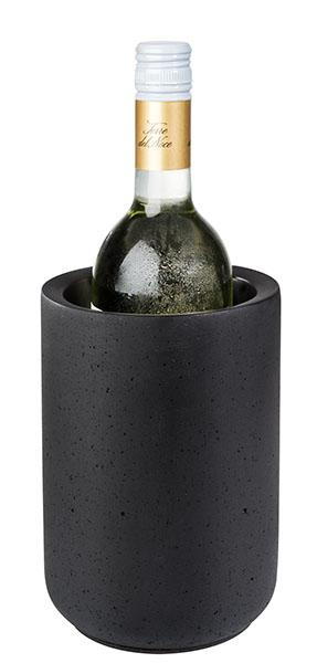 Hűtő palackokhoz, cooler, ELEMENT, beton, fekete | APS 36099