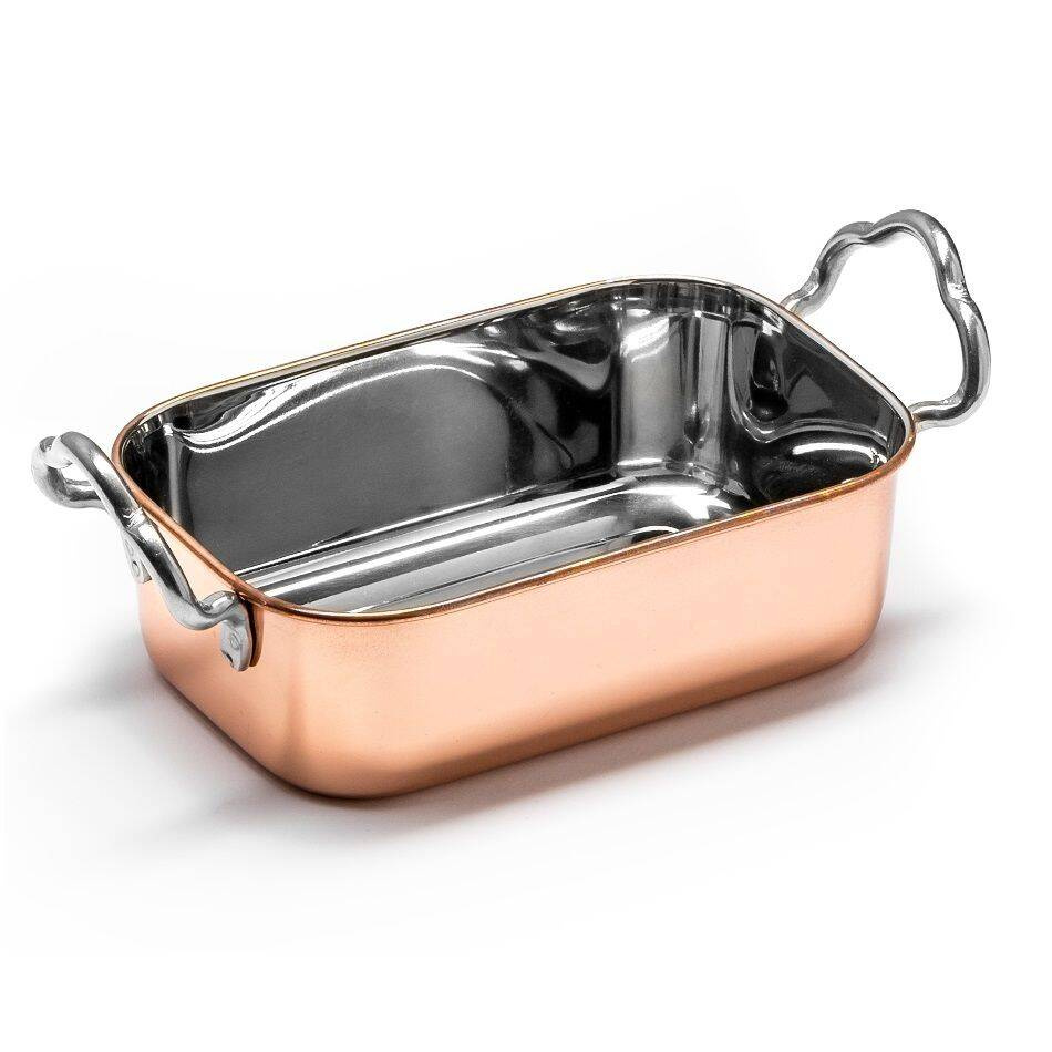 Mini réz finger food tepsi, 480 ml, 14,5x9,5x4,5 cm | FORGAST FG11517
