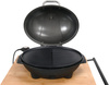 Elektromos álló grill 1/2 bordázott lappal, 2,4 kW | LUND 67420