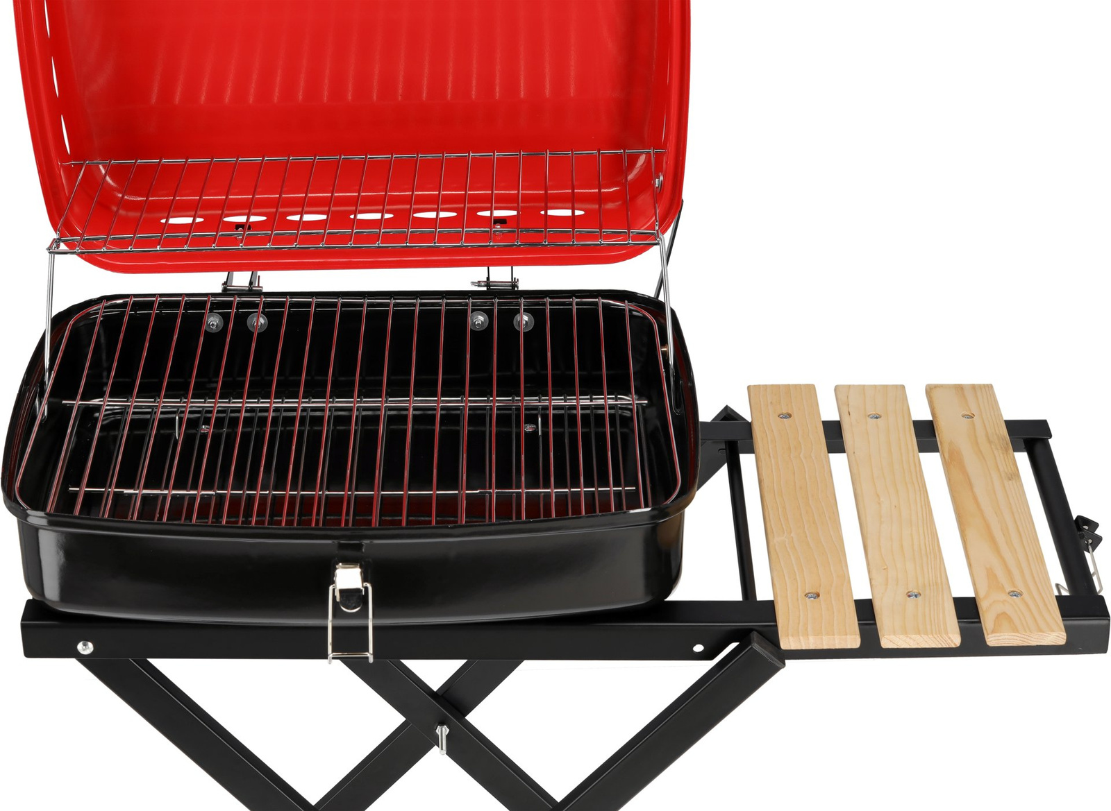 Összecsukható faszenes grill, rács 45x33.5 cm | LUND 99926