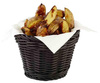 Kosár polipropilénből PROFI LINE, kerek, fekete, 13x10 cm | APS 50622