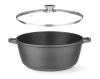 Tapadásmentes bevonatú fazék, 7 L, fekete, 36.7x29x(M)12.2 cm | HENDI 611029