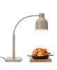 Ételek melegen tartására szolgáló lámpa, hajlítható, bézs, 220-240V/250 W, 26,8x20,3x66 cm | HENDI 273739