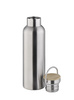 Termosz palack „H2O YEAH!”, rozsdamentes acél, bambusz fedél, 750 ml | APS 66906