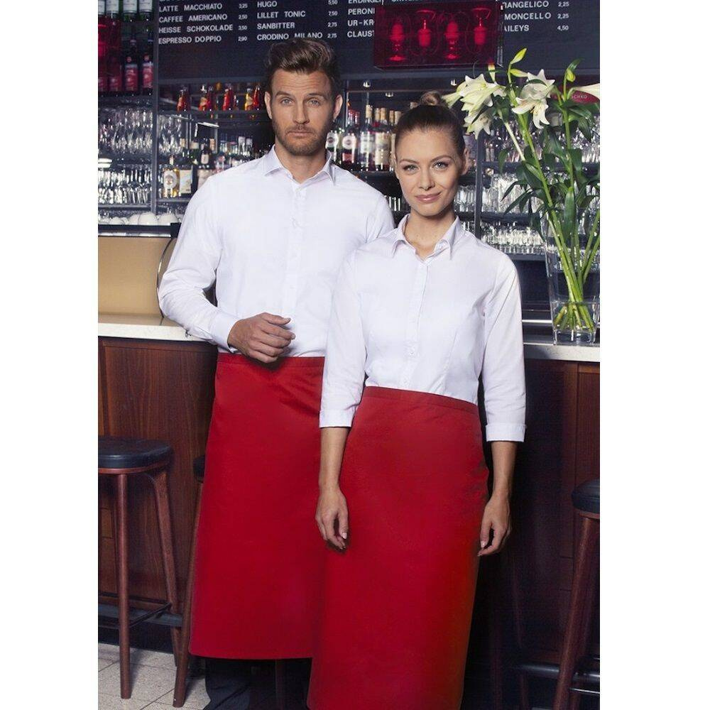 Kellner kötény bistro basic piros | KARLOWSKY BBSS 1-8-Stck