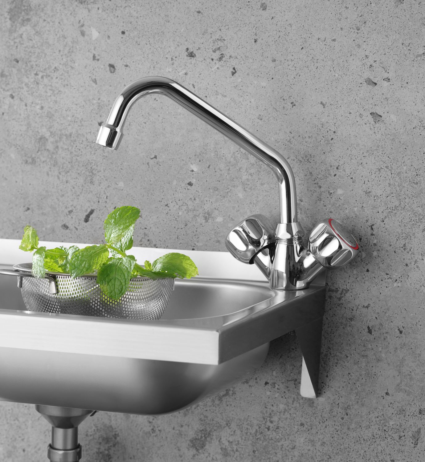 Csaptelep mosogatóhoz, álló kivitel | HENDI 970508