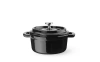 Zománcozott öntöttvas lábas, 0,27L, fekete, 13x10x(H)4.8 cm | HENDI 626894