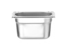 GN 1/9 edény, 10 cm mély, rozsdamentes acélból, KITCHEN LINE | HENDI 806739