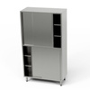 Megosztott rozsdamentes raktári szekrény 80x70x180 cm | FORGAST