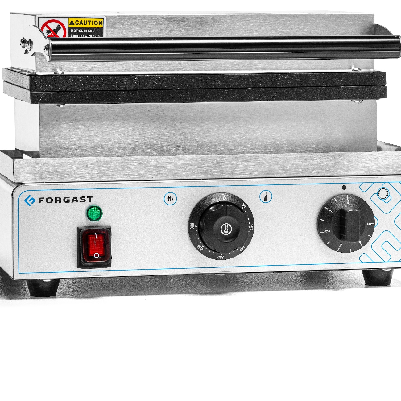 Elektromos gofrisütő V típus, 6 gofrihoz, 1.55 kW, 230 V | FORGAST FG09708