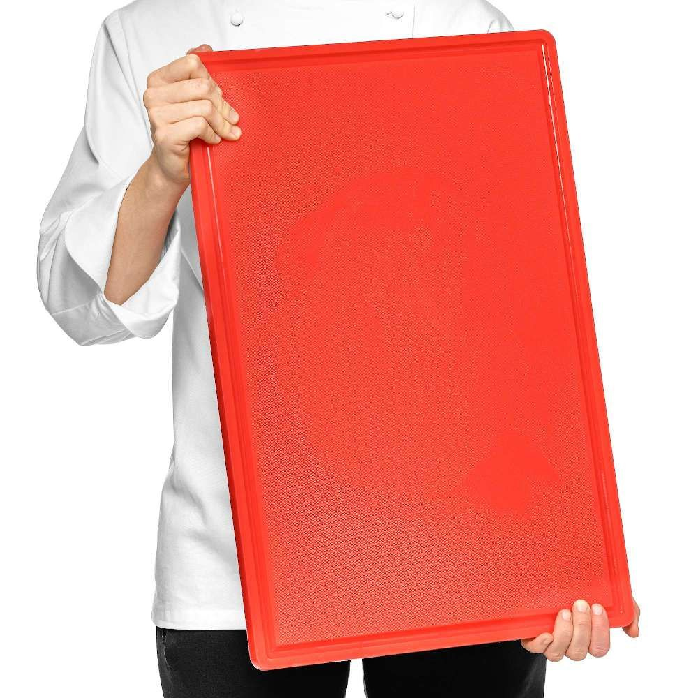 Vágódeszka HACCP piros 60x40 cm | FORGAST FG12611