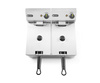 Elektromos fritőz Blue Line, 2 medencés, 2x4 l, 2x3 kW | HENDI 205846