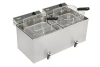 Elektromos, 2 medencés fritőz csappal, 2x12 l, 12.8 kW, hideg zóna | ROLLER GRILL MF 120 DR