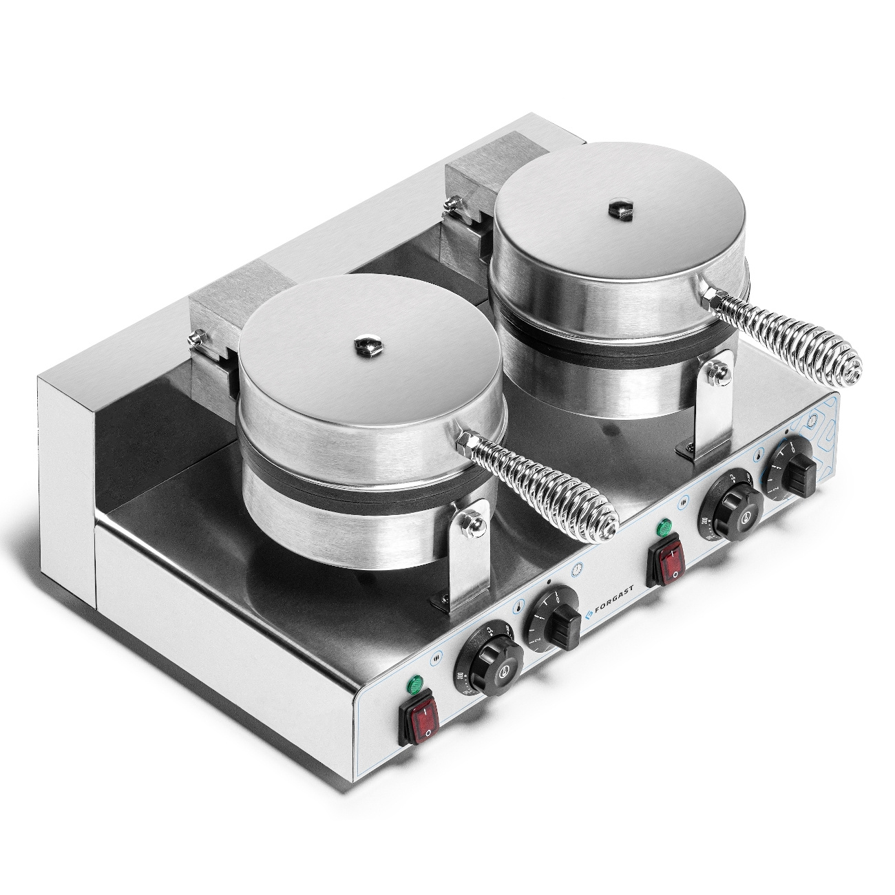 Elektromos dupla belga gofrisütő, ø 18,5 cm, 4 kW, 230 V | FORGAST FG09721