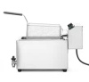 Elektromos fritőz XL, 10 l, rozsdamentes acél, 1 medencés | HENDI 209424