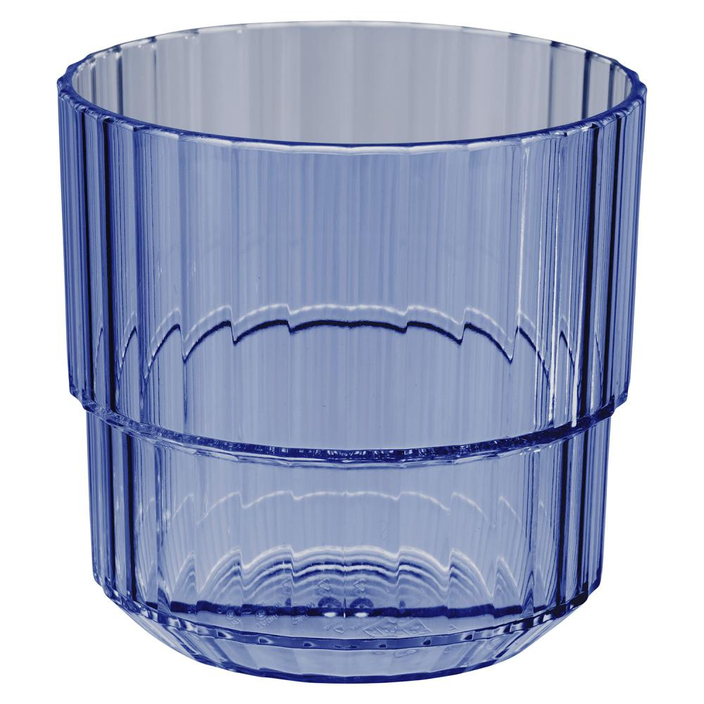 Tritán pohár LINEA, kék színű, 220 ml, 8.5x8 cm, 48 darabos készlet | APS 10586