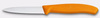 Zöldség- és gyümölcskés Swiss Classic, recézett pengével, 8 cm, narancssárga | VICTORINOX 6.7636.L119