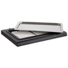 Büfé vitrin hűtőbetéttel, fedő nélkül TOP FRESH GN 1/1, fekete, 60x41x5 cm | APS 11546