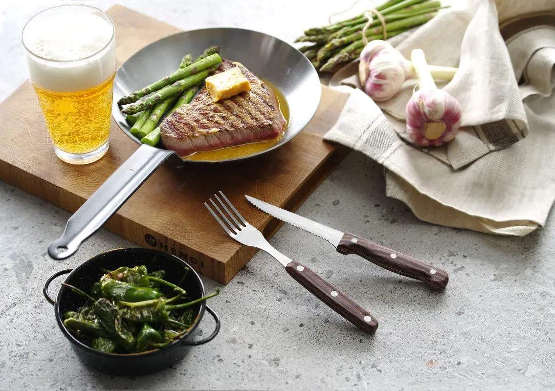 Steakkés Profi Line, 6 db, 21 cm, barna | HENDI 783085