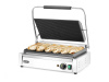 Kontakt panini grill XL, bordázott sütőlapok, 2,7 kW | HENDI 263624