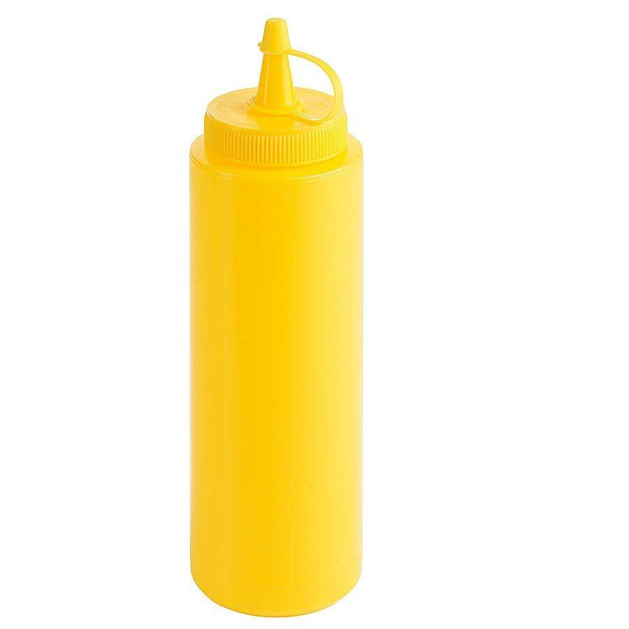 Adagolószósz-diszpenzer sárga, 0,25 l, 19 cm | CONTACTO 1460/253