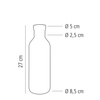 Üvegkancsó dugóval LINES, 1 l | APS 10735