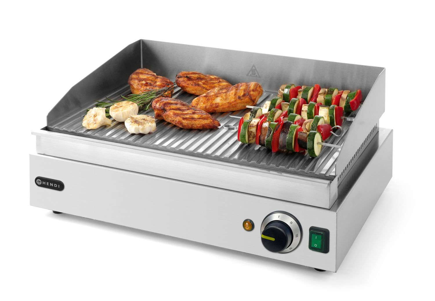 Blue Line elektromos grilllap, bordázott, 2.4 kW | HENDI 203170