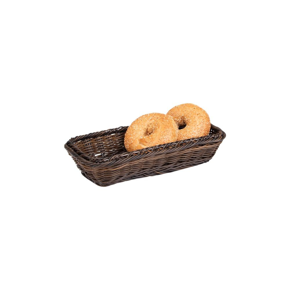 Polipropilén kosár GN LINE, téglalap alakú, fekete-barna, GN 1/3, 32,5x17,5x7 cm | APS 40223