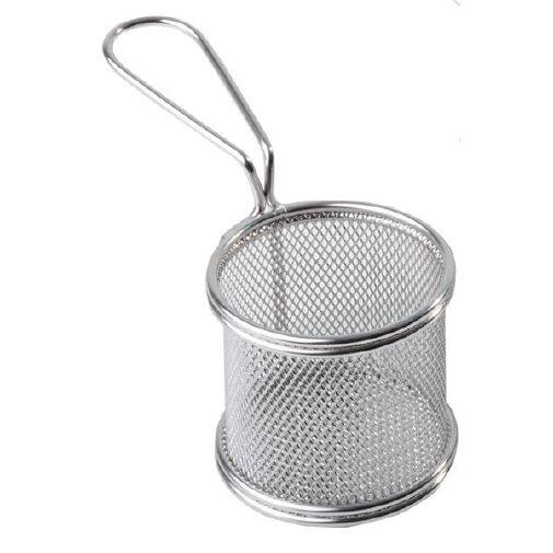 Acél finger food Snackholder kosár, átm. 9 cm | APS 40601