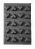 Szilikon forma HEART, 57x37,5x(M)3,5 cm | HENDI 677254