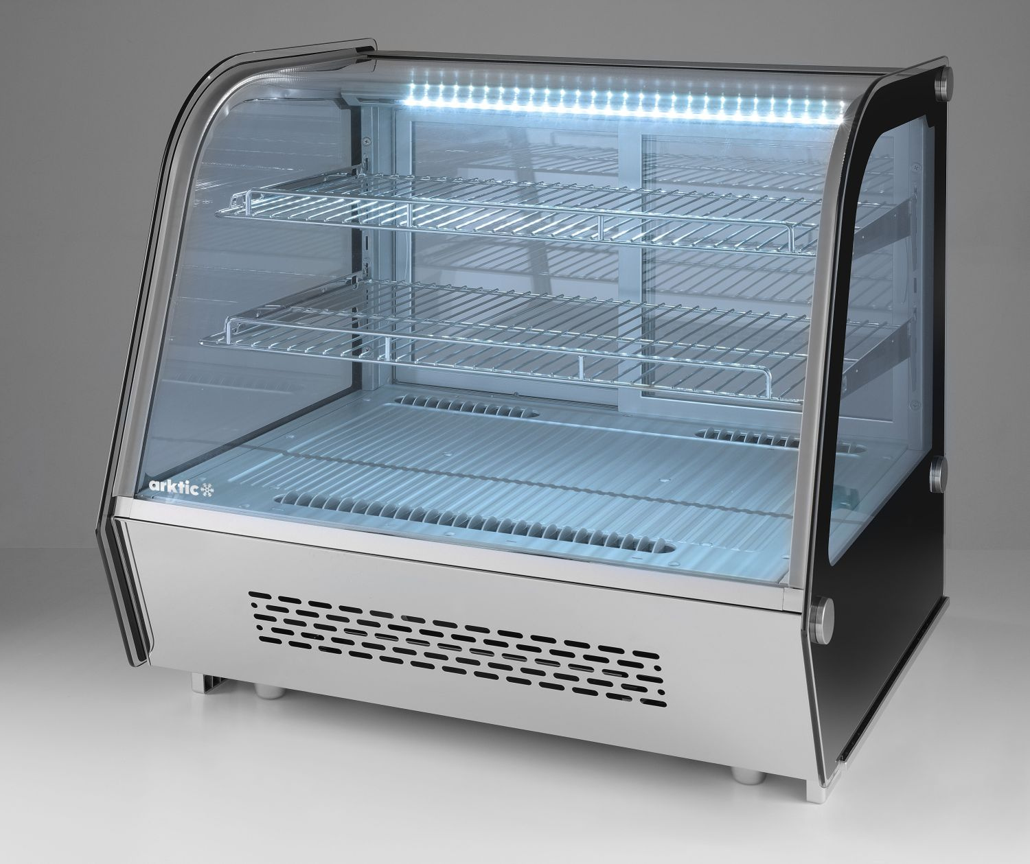 Hűtött bemutatóvitrin 120 l, LED, automatikus leolvasztás | HENDI 233702