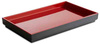 Tálca ASIA PLUS GN 1/4 melaminból, piros-fekete, 26.5x16.2x3 cm | APS 15458
