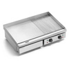 Elektromos sima-bordázott grilllap, 72,8x40 cm, 4,4 kW | FORGAST FG09104