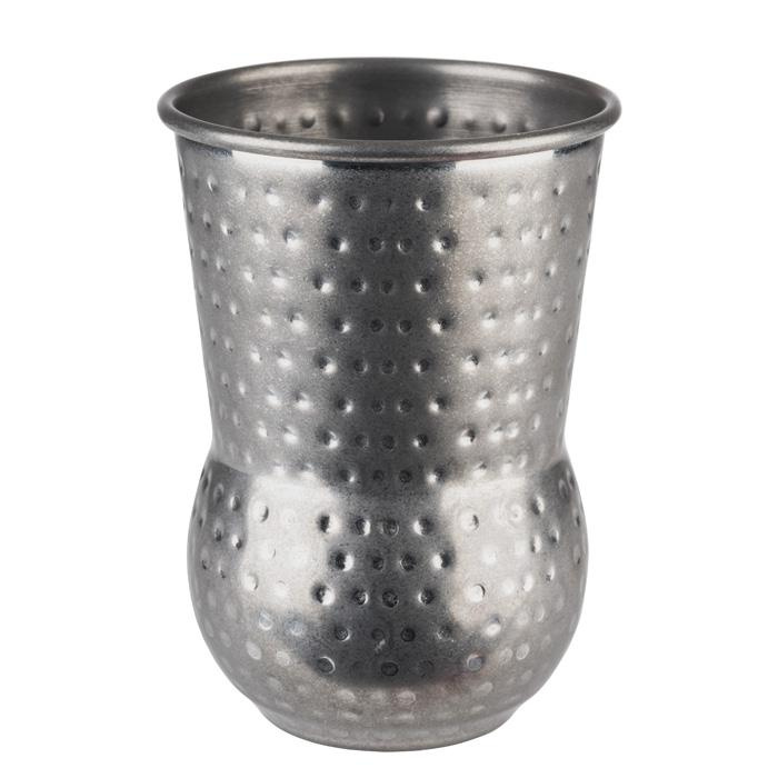 Bögre JULEP, vintage kalapált acél, 8x11,5 cm, 400 ml | APS 93338