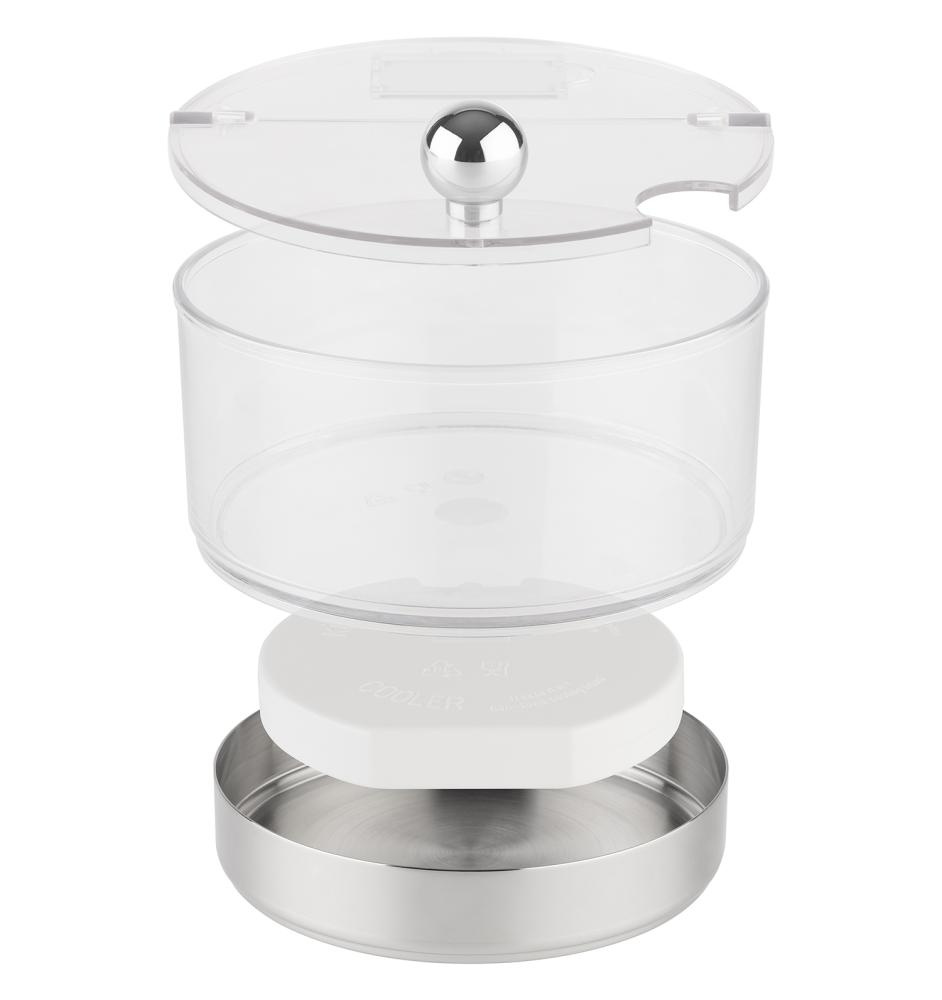 Kis hűtőtál acél talppal Mini TOP FRESH betéttel és fedéllel, 15x11.5 cm | APS 11810