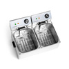 Elektromos olajsütő, 2 medencés, 2x6 l, 2x3 kW, 230 V | FORGAST FG09026