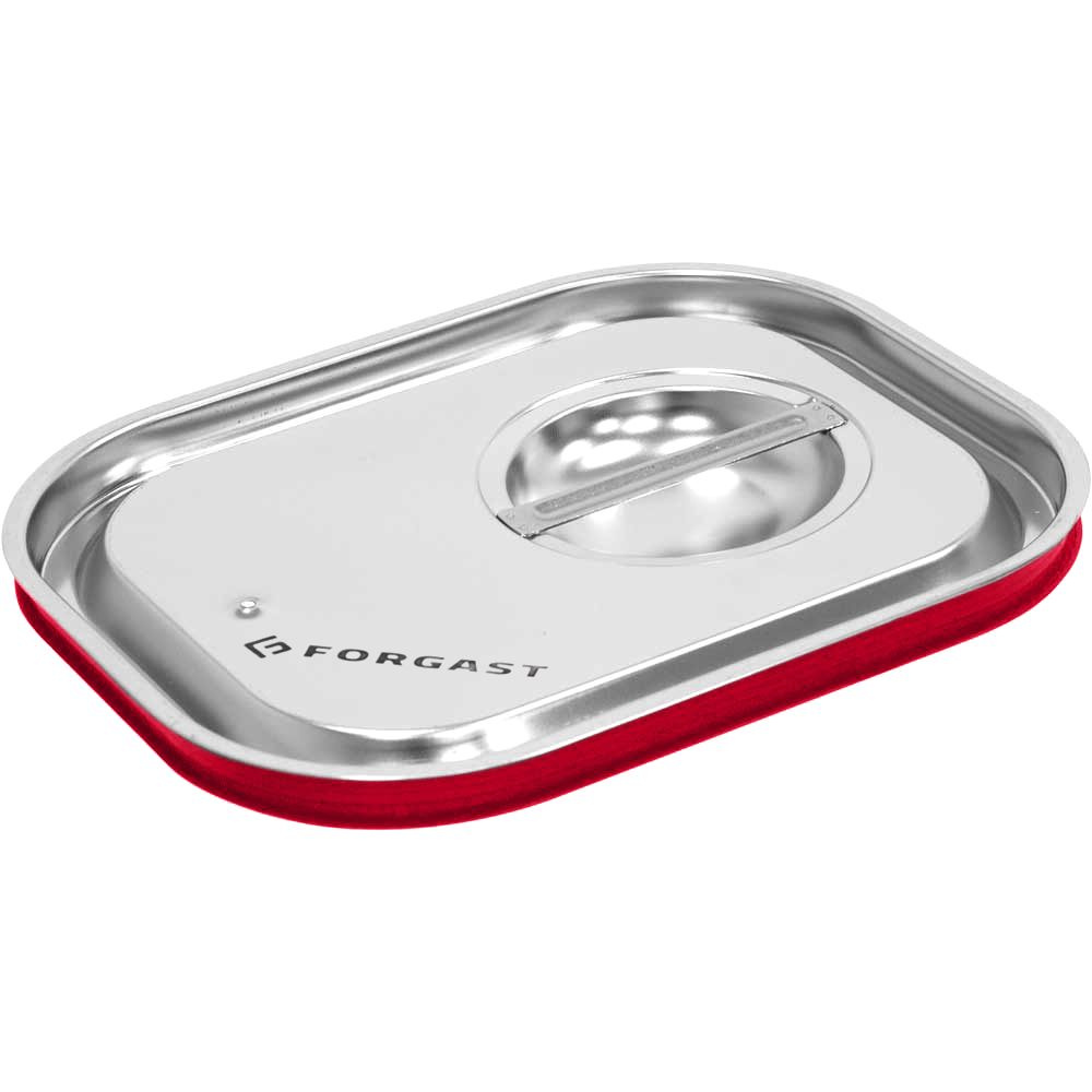 Fedő tömítéssel GN 1/2-höz rozsdamentes acélból | FORGAST FG04112V1