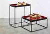 Tálca ASIA PLUS GN 1/1, melaminból, piros-fekete, 53x32,5x3 cm | APS 15455
