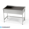 Mosogató medence, rozsdamentes acél, 1 medencés (40 cm mély), 100x70x85 cm | FORGAST