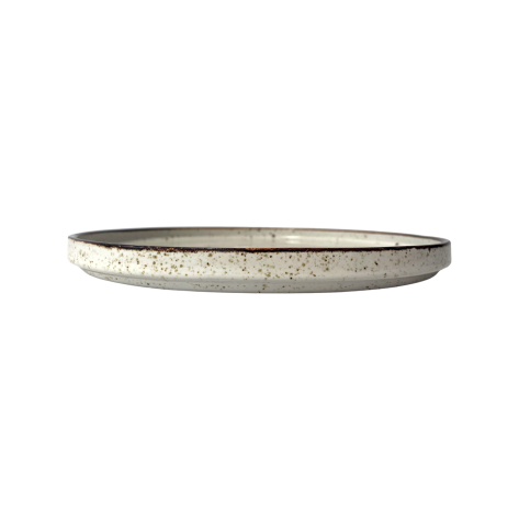 Lapos tányér peremmel Arondi Rustic krém 28 cm | KERA CERAMIKA 18.1/R.K
